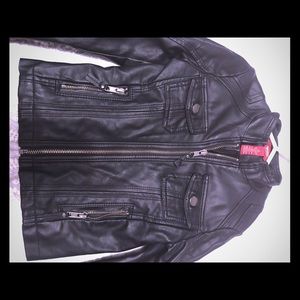 Girls faux leather jacket